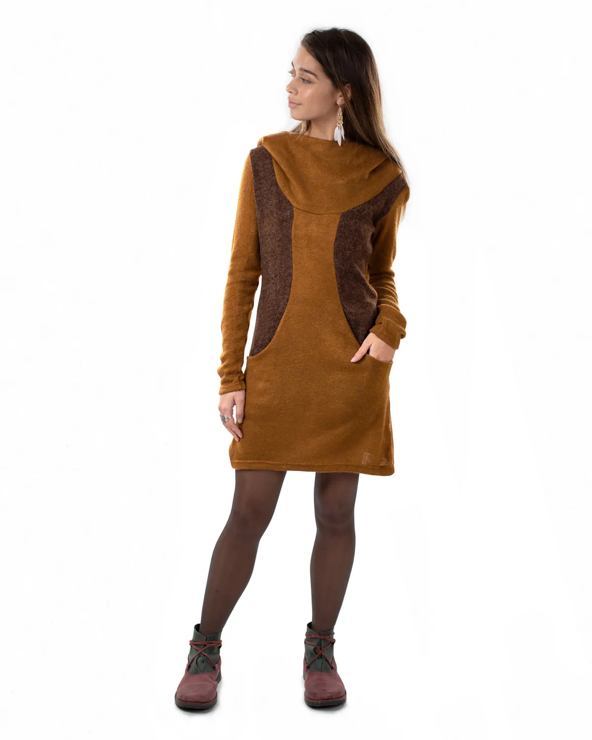 Neptune Dress Camel/Brown