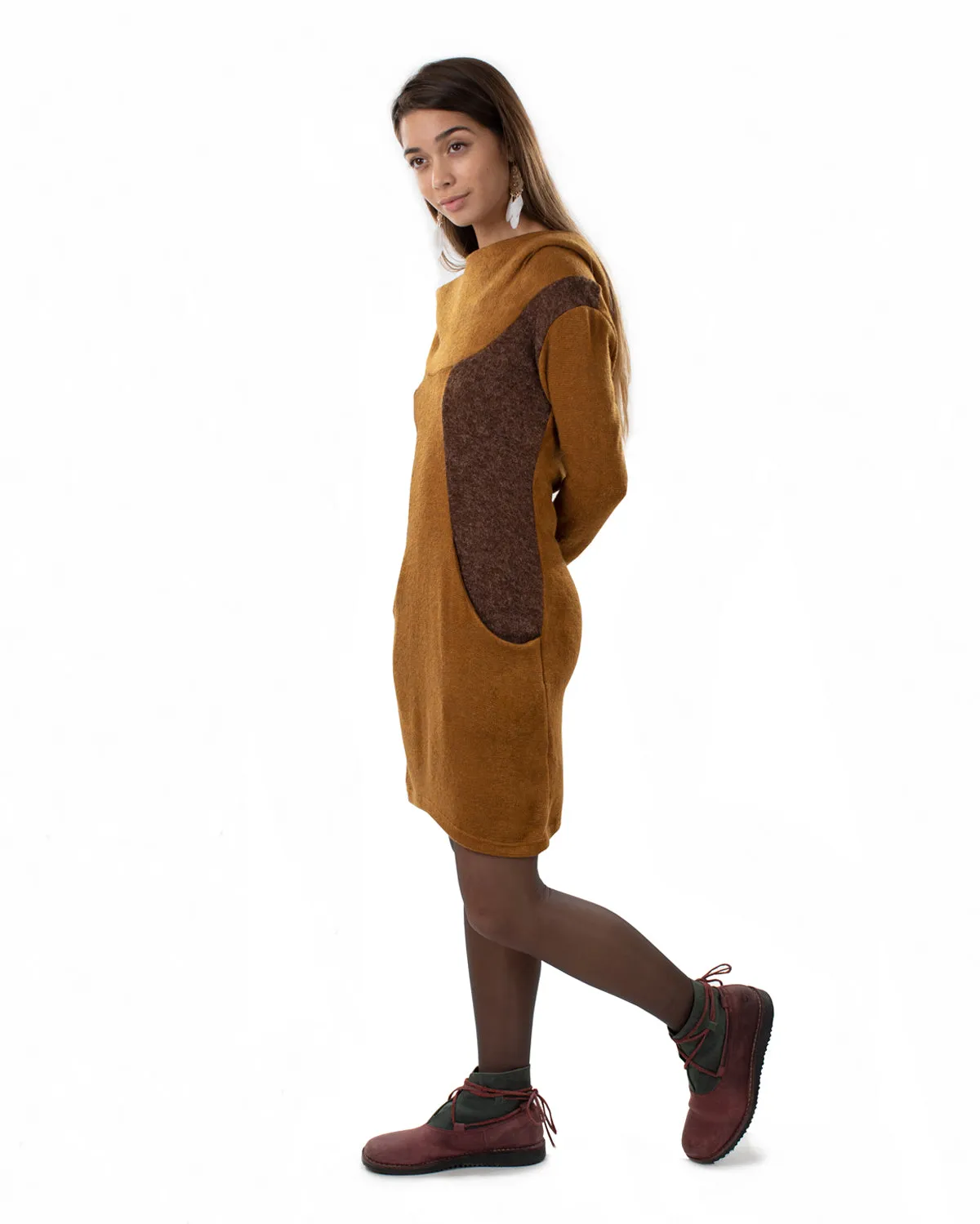 Neptune Dress Camel/Brown