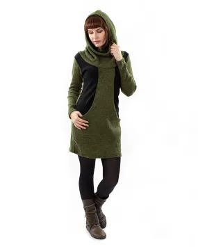 Neptune Dress Olive Green