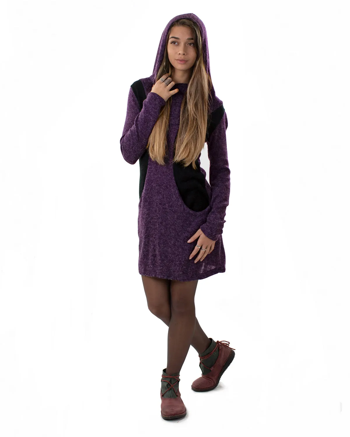 Neptune Dress Purple/Black