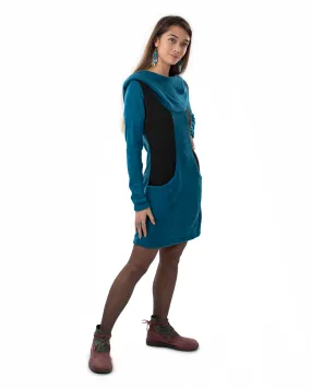 Neptune Dress Teal/Black