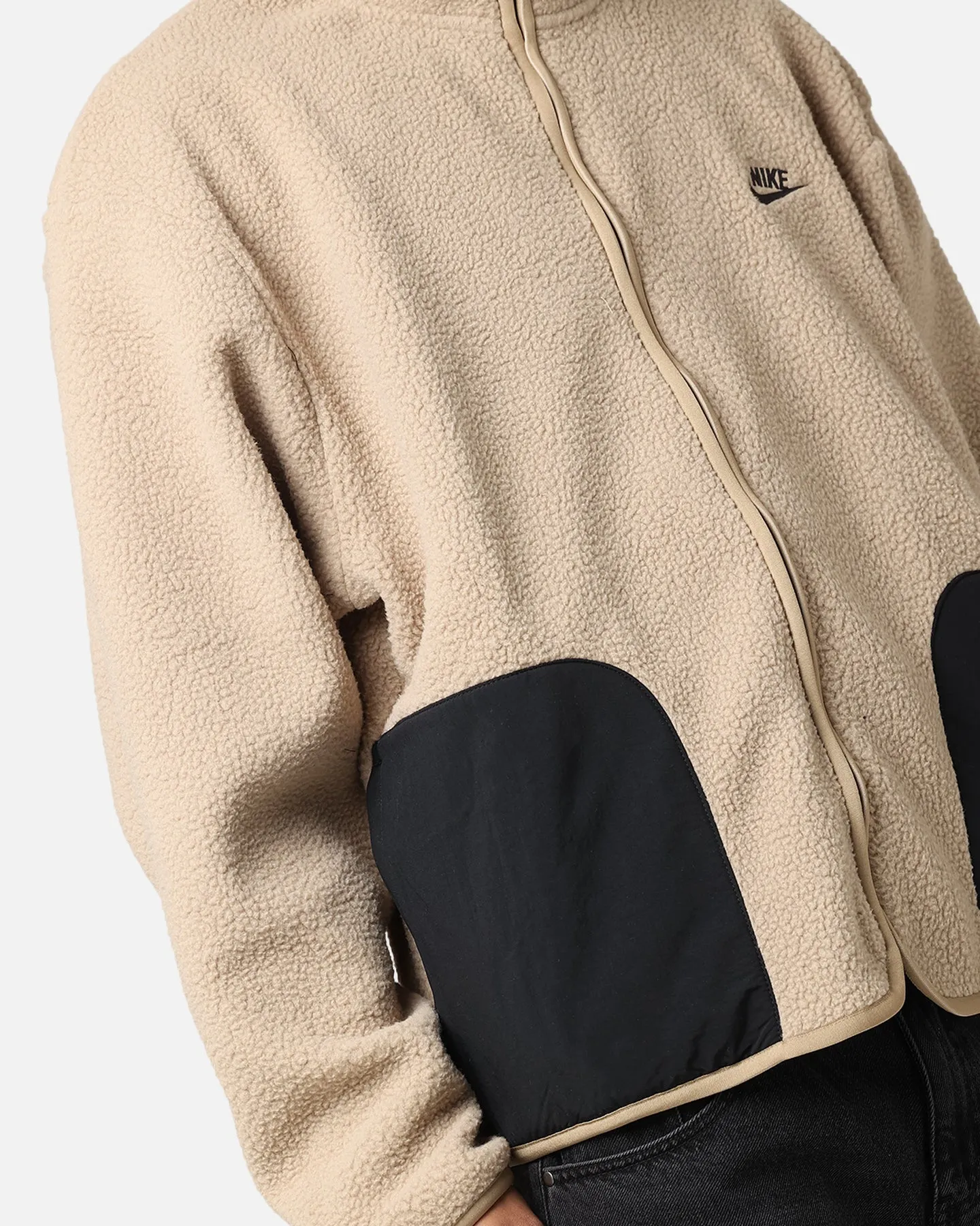 Nike Sherpa Winter Jacket Khaki/Black