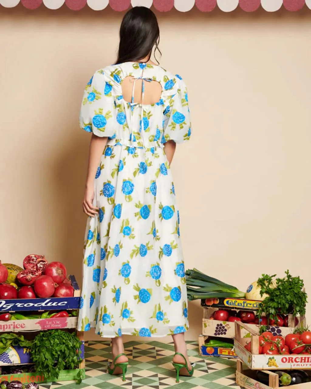 Orchard Jacquard Midi Dress