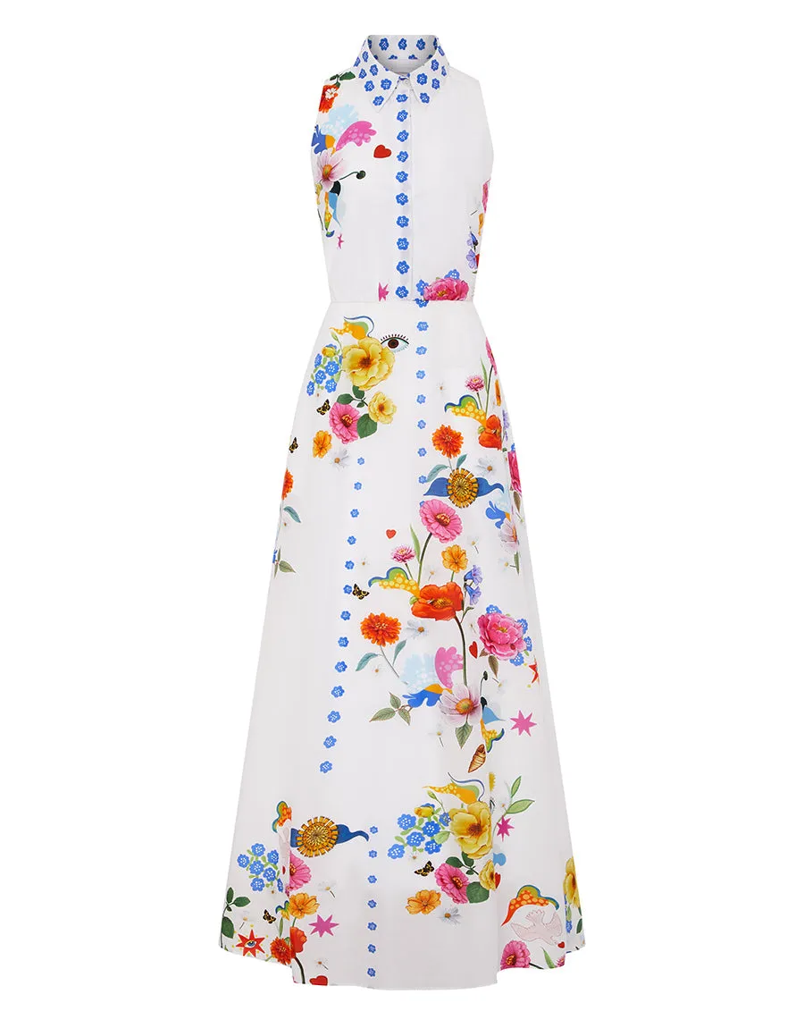 Paloma Cotton Maxi Dress - Juayua White - SALE