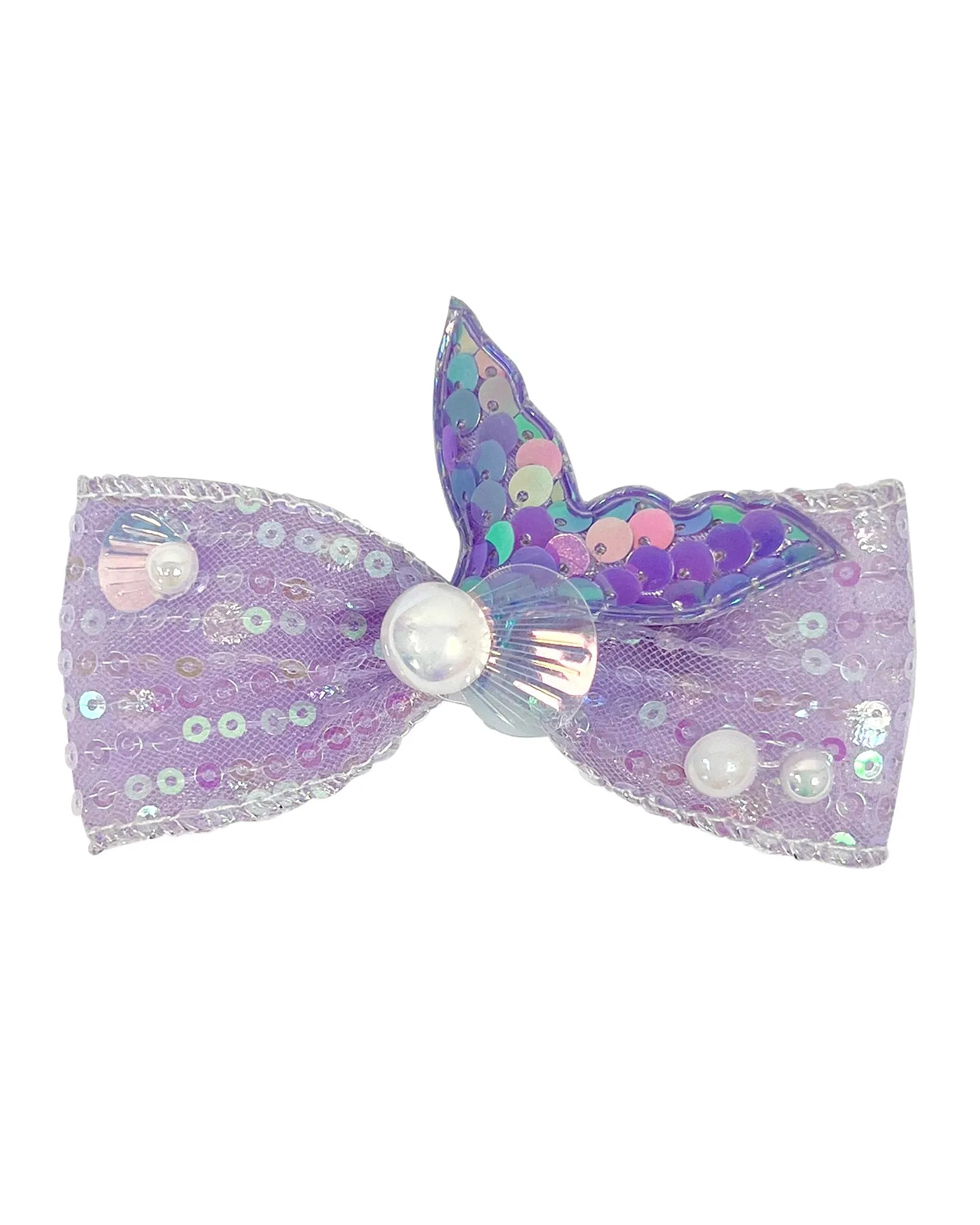 Pink Poppy Mermaid Tail Bow Hair Clip - Assorted