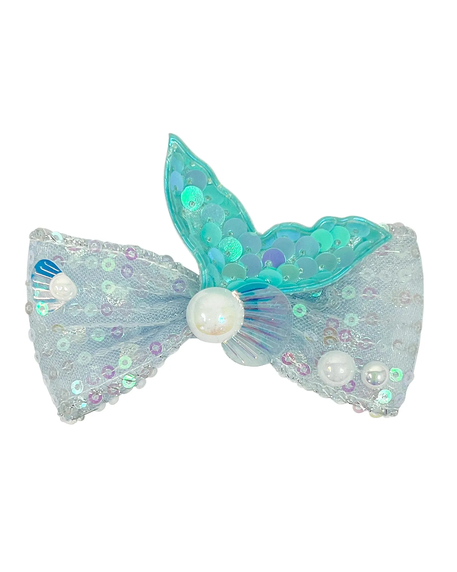 Pink Poppy Mermaid Tail Bow Hair Clip - Assorted