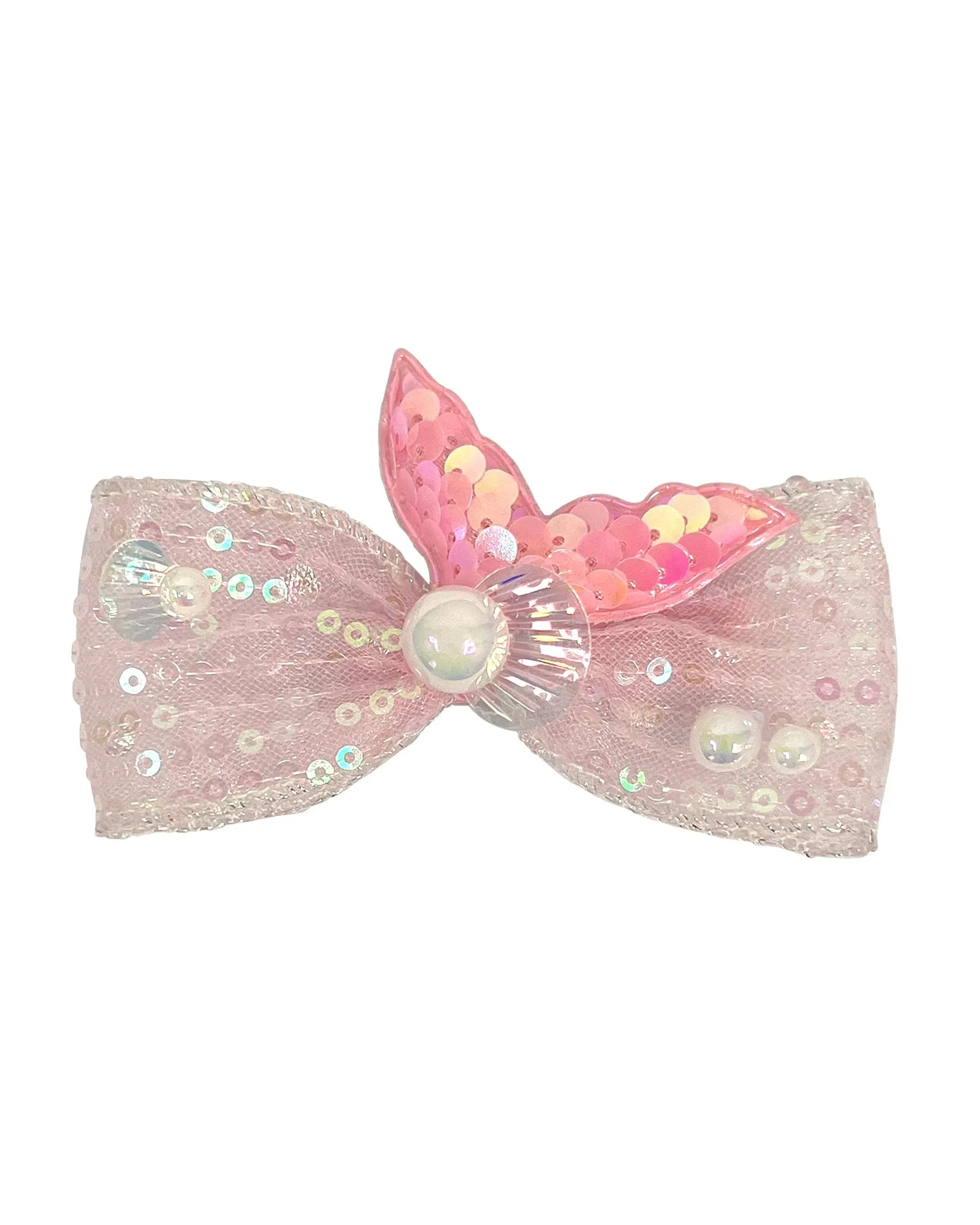 Pink Poppy Mermaid Tail Bow Hair Clip - Assorted