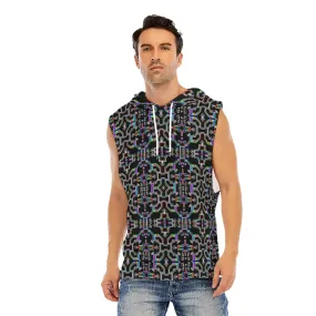 Prismatic Grid Hooded Tank Top