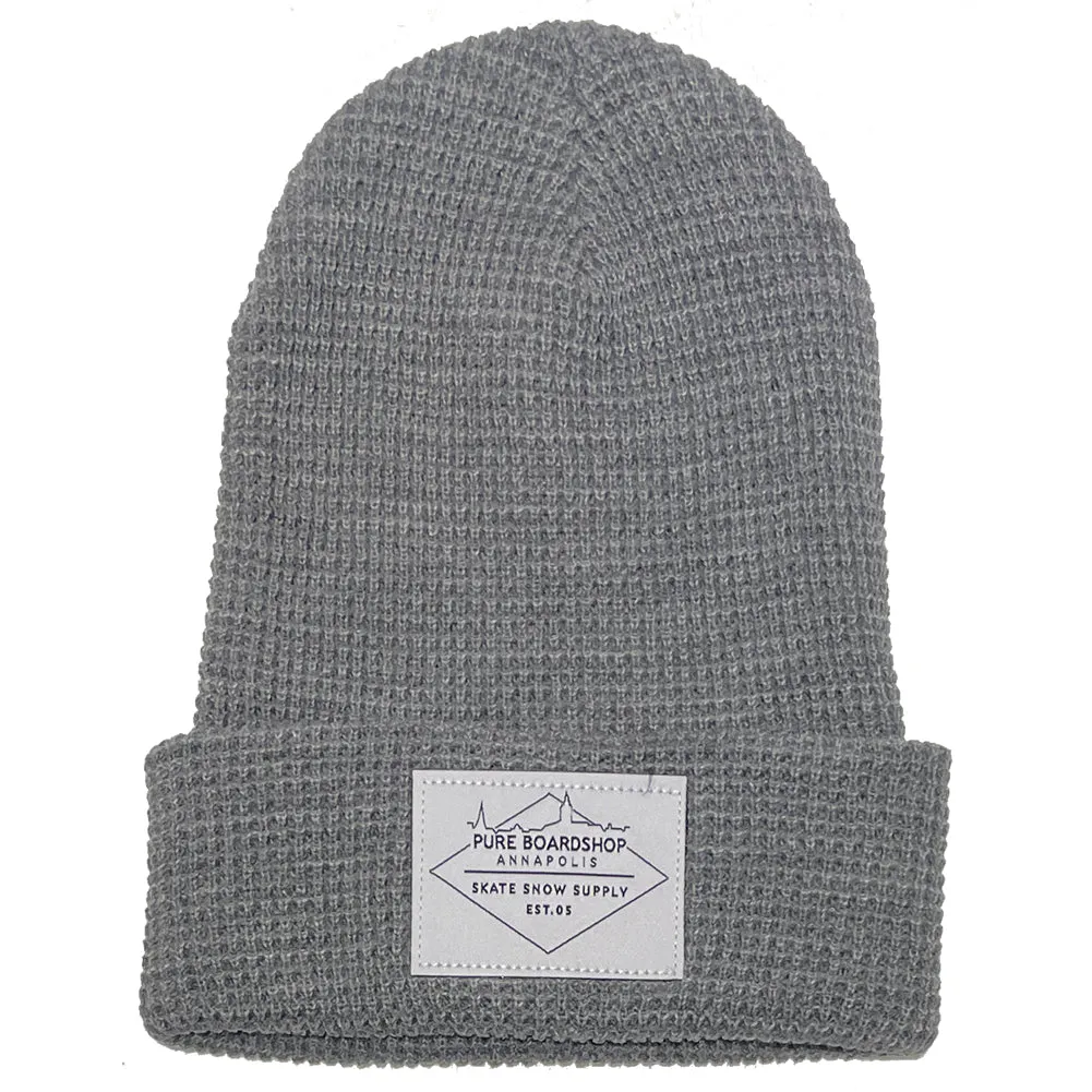 Pure Skyline Waffle Knit Beanie