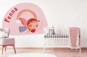 "Fairy over the rainbow" wall sticker