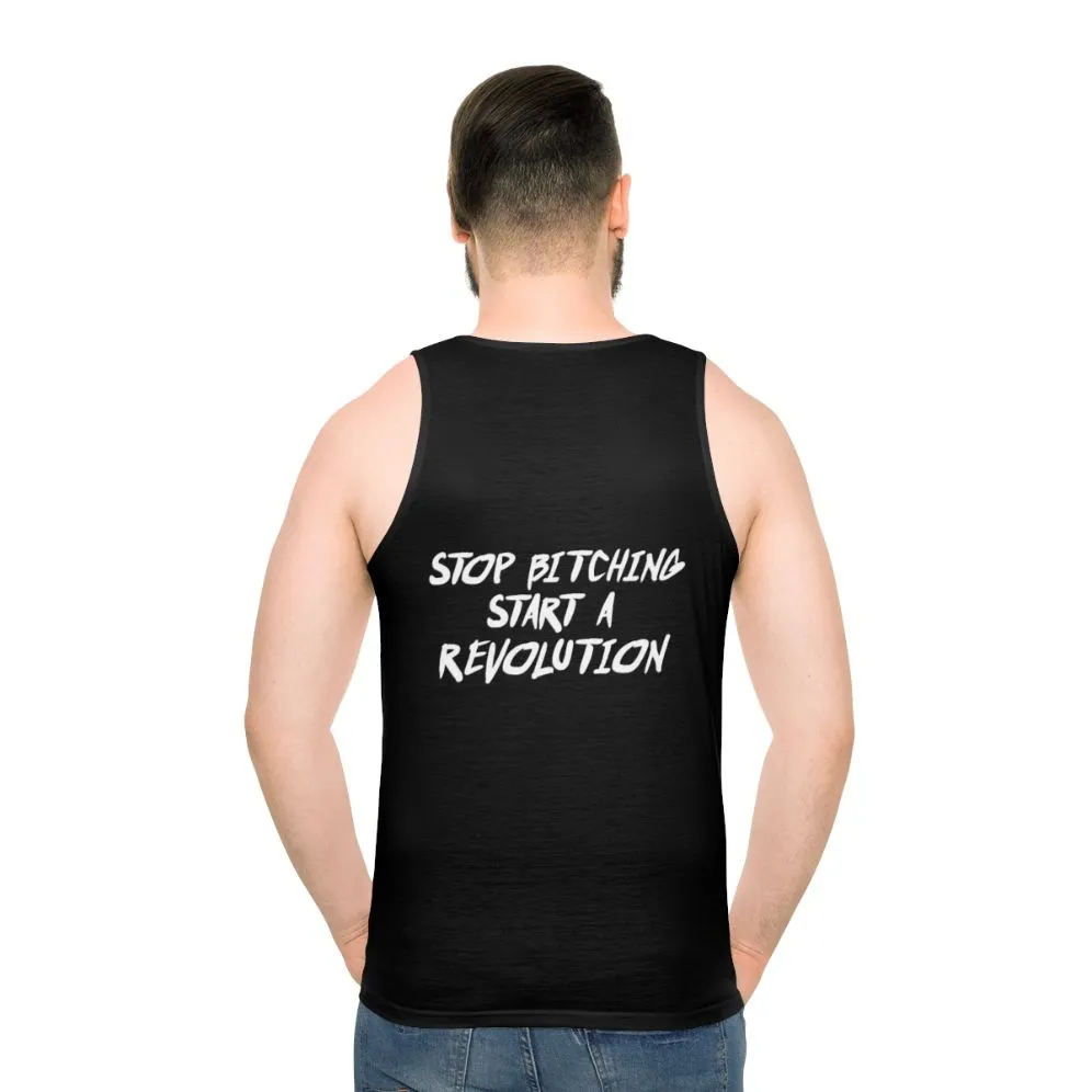 "Unisex Revolution Anarchy Tank Top - Punk Goth Style"