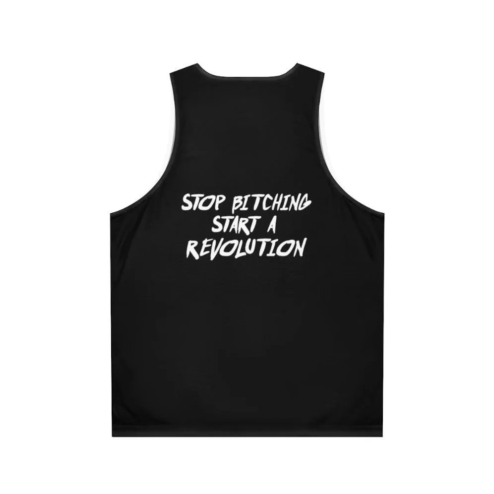 "Unisex Revolution Anarchy Tank Top - Punk Goth Style"