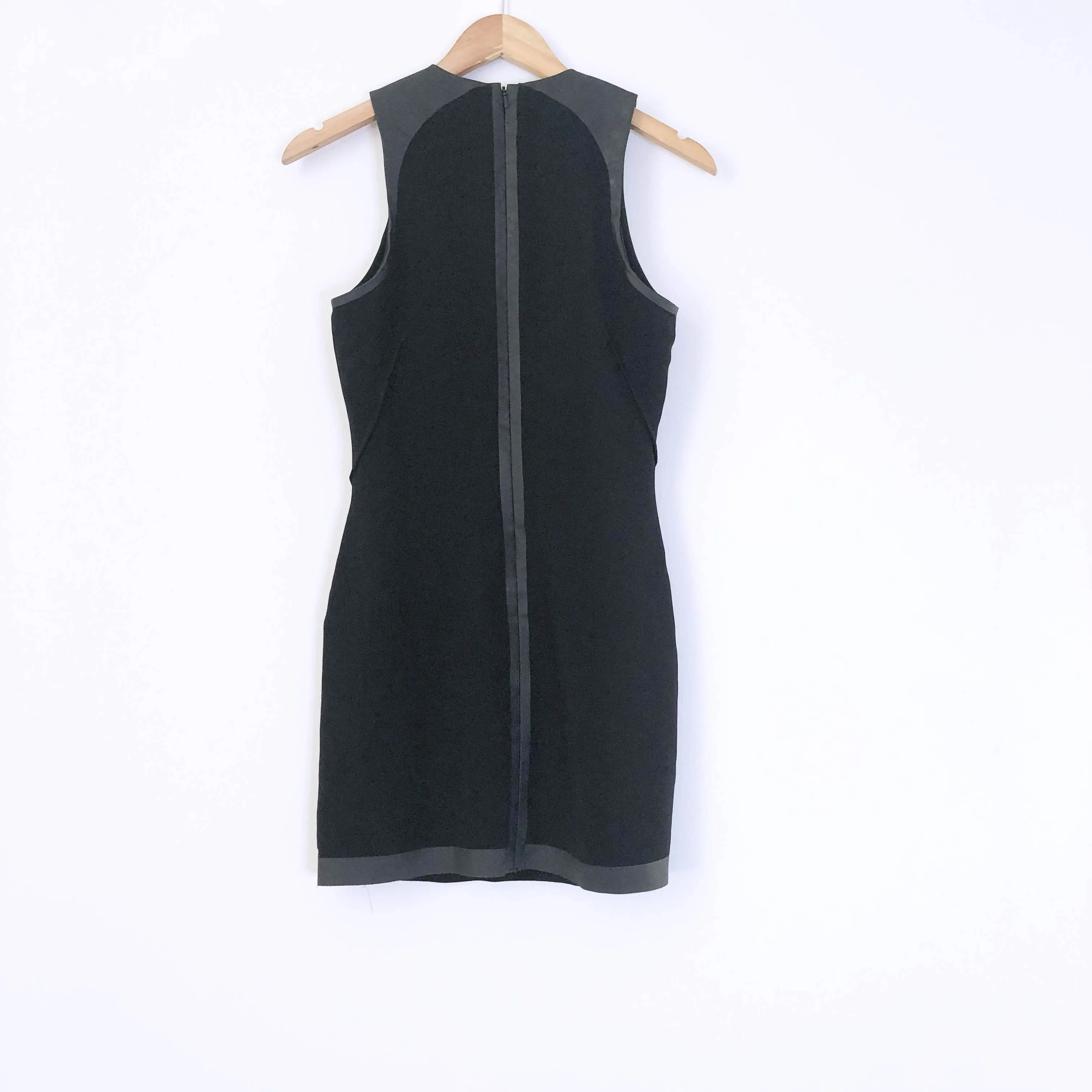 Rag & Bone New York Business Casual Faux Leather Black Dress Size Small