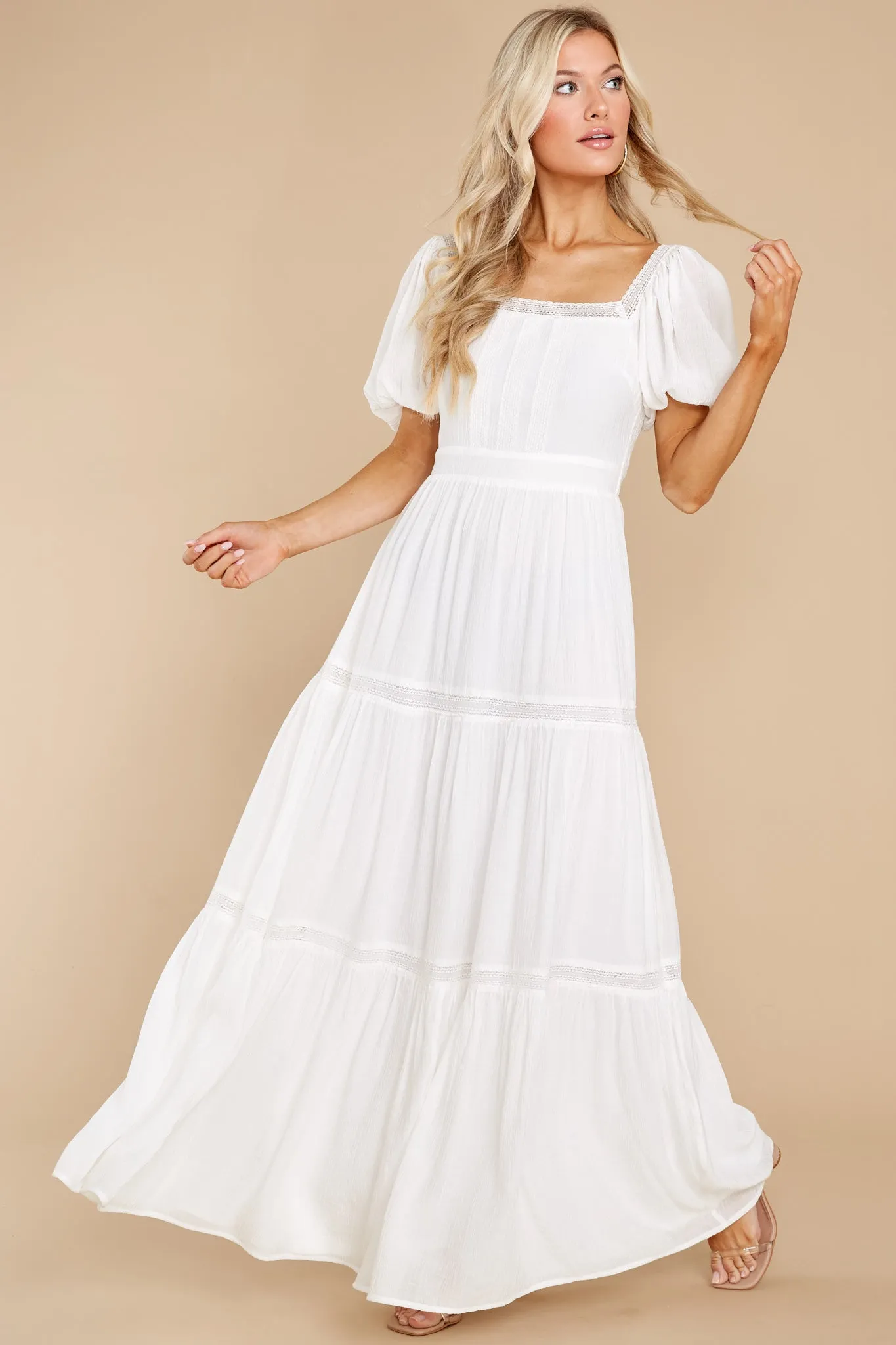 Recognize Love White Maxi Dress