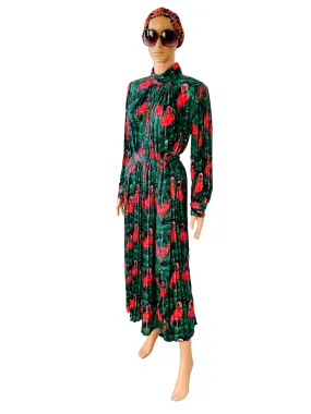 RENT Flamingo Print maxi dress