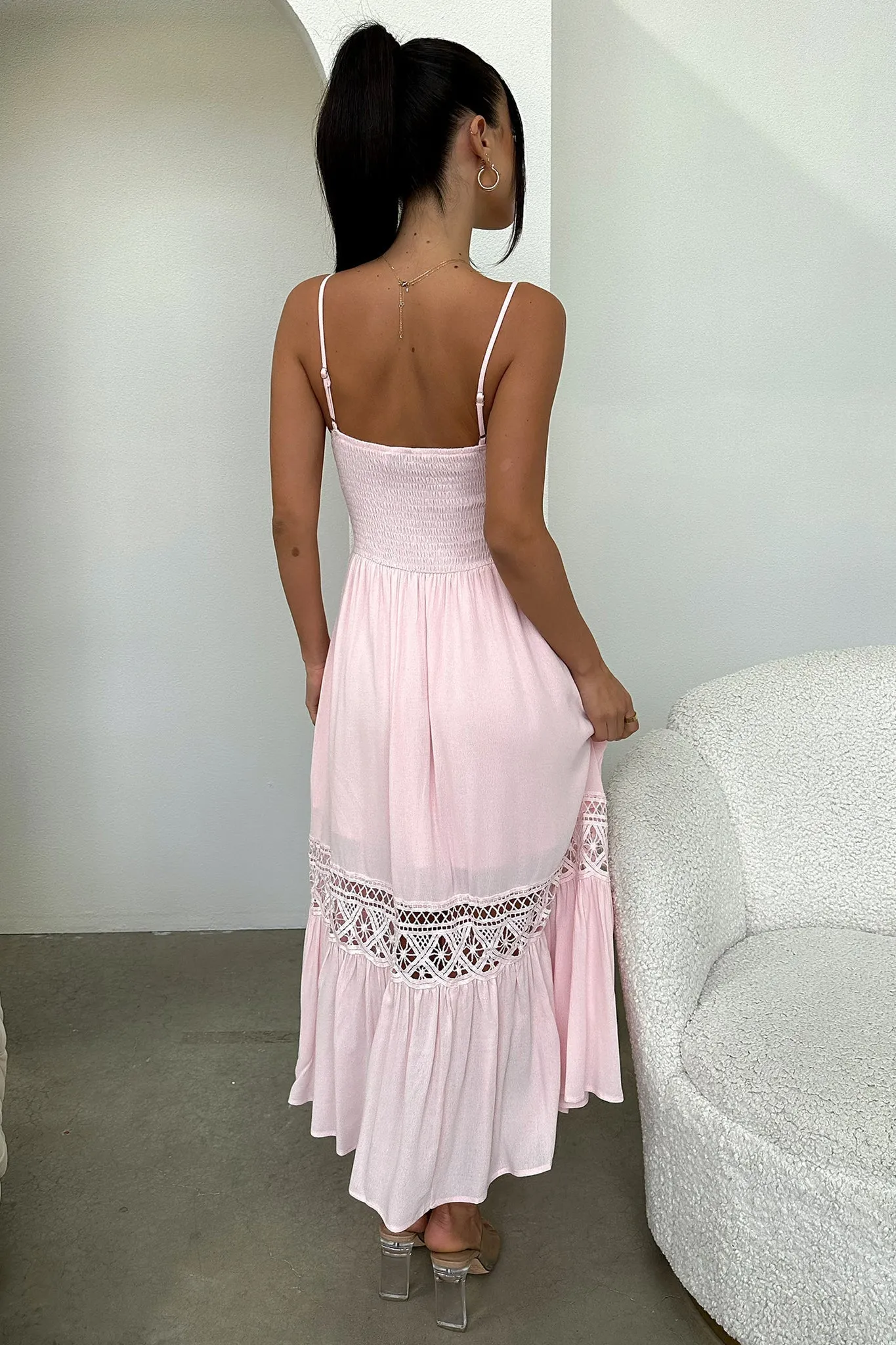 Rhodes Maxi Dress - Baby Pink