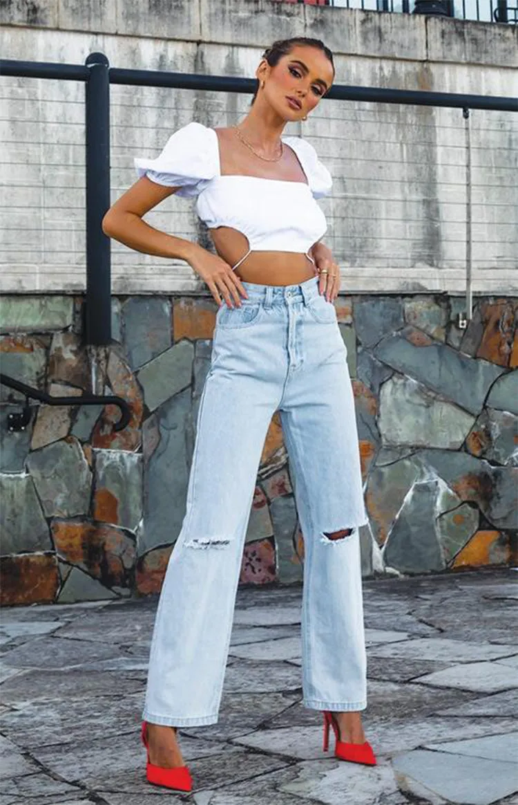 Robin Wide Leg Jeans Blue