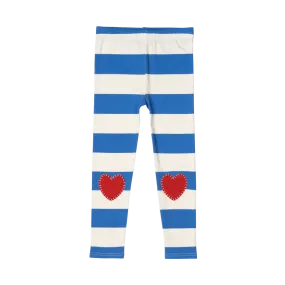 ROCK YOUR BABY - HEART TIGHTS BLUE/CREAM