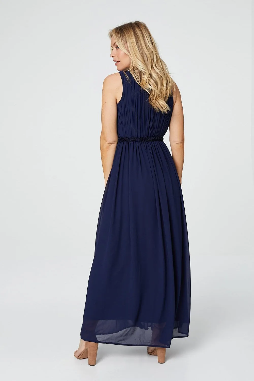 Ruched Bodice Maxi Dress