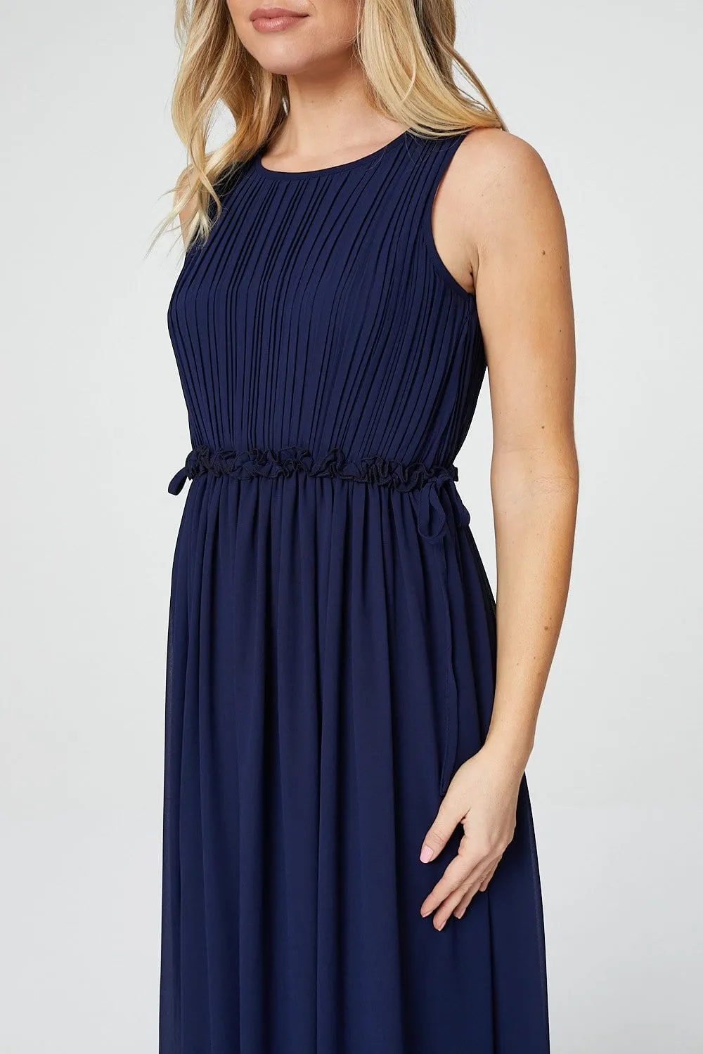 Ruched Bodice Maxi Dress