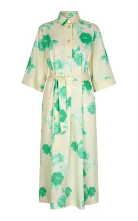 Second Female Green Print Maxi Dress