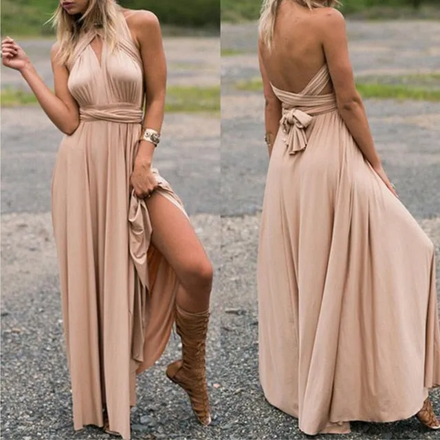 Sexy Women Boho Maxndage Long Dress Party Infinity Robe Longue