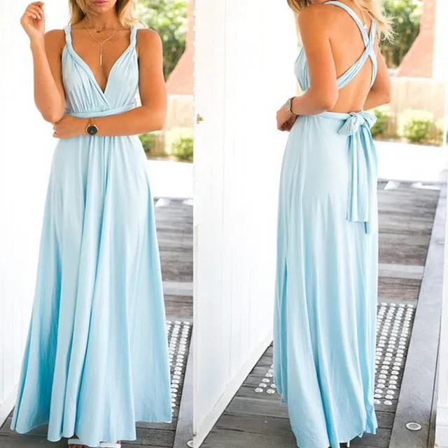 Sexy Women Boho Maxndage Long Dress Party Infinity Robe Longue