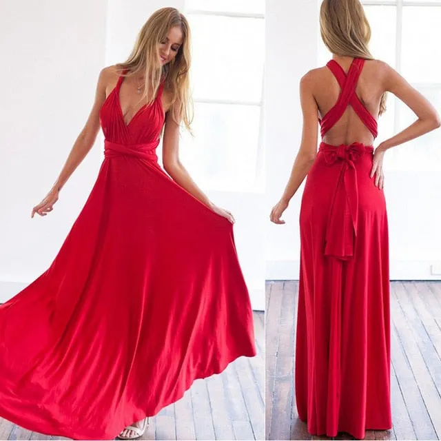 Sexy Women Boho Maxndage Long Dress Party Infinity Robe Longue