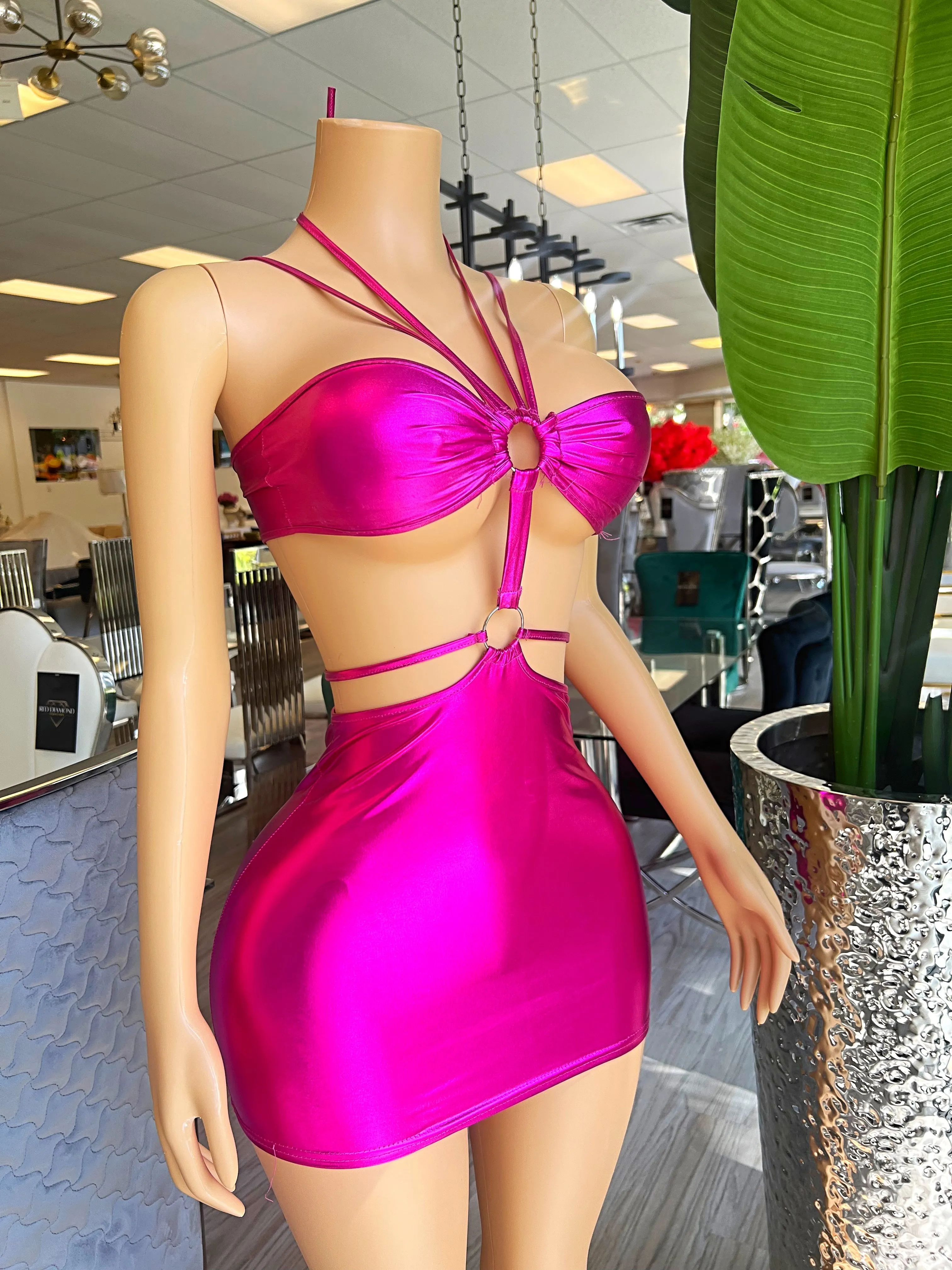 Sexy Y2K Pink Dress