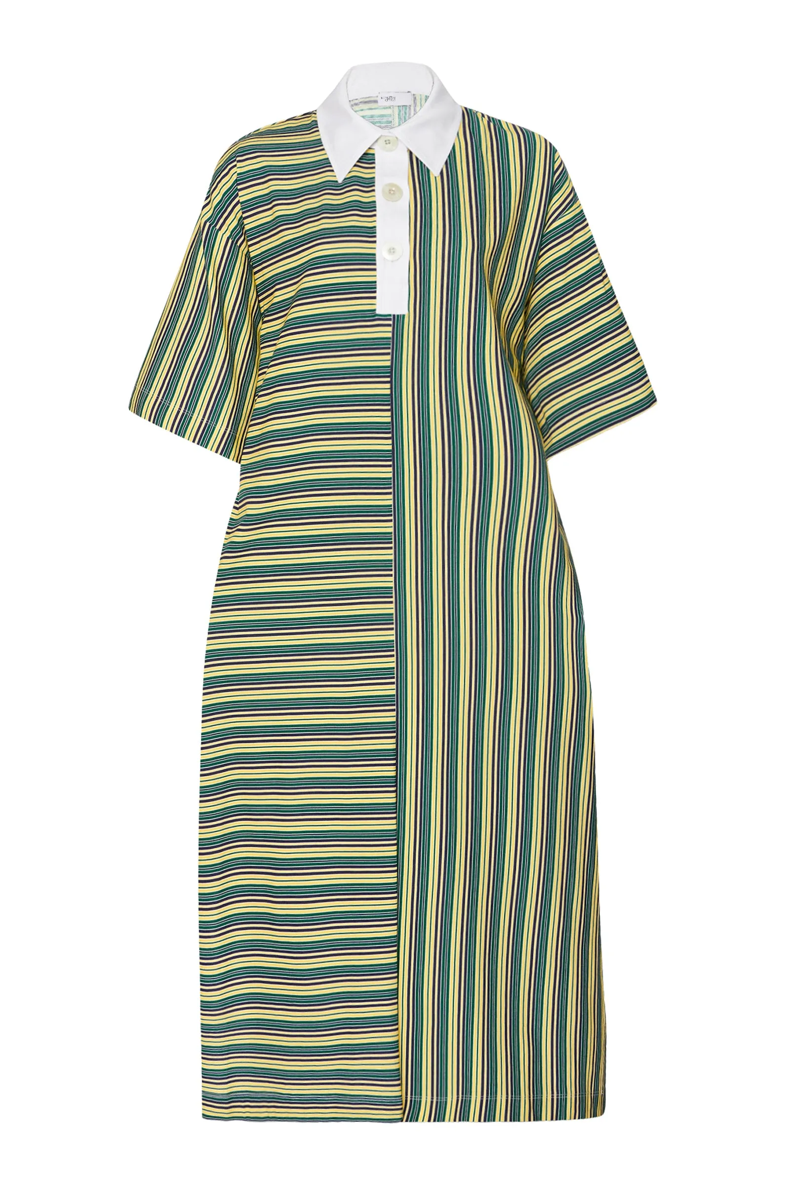 SHORT SLEEVE RUGBY MAXI DRESS