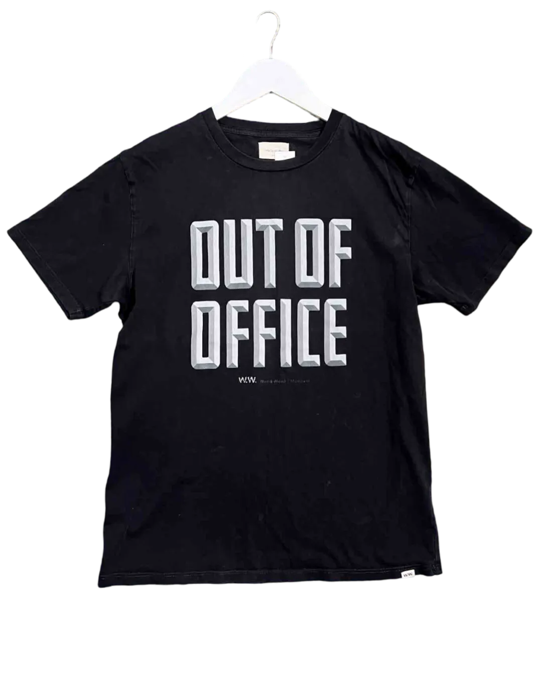 Size M | Wood Wood Black Out of Office T-shirt