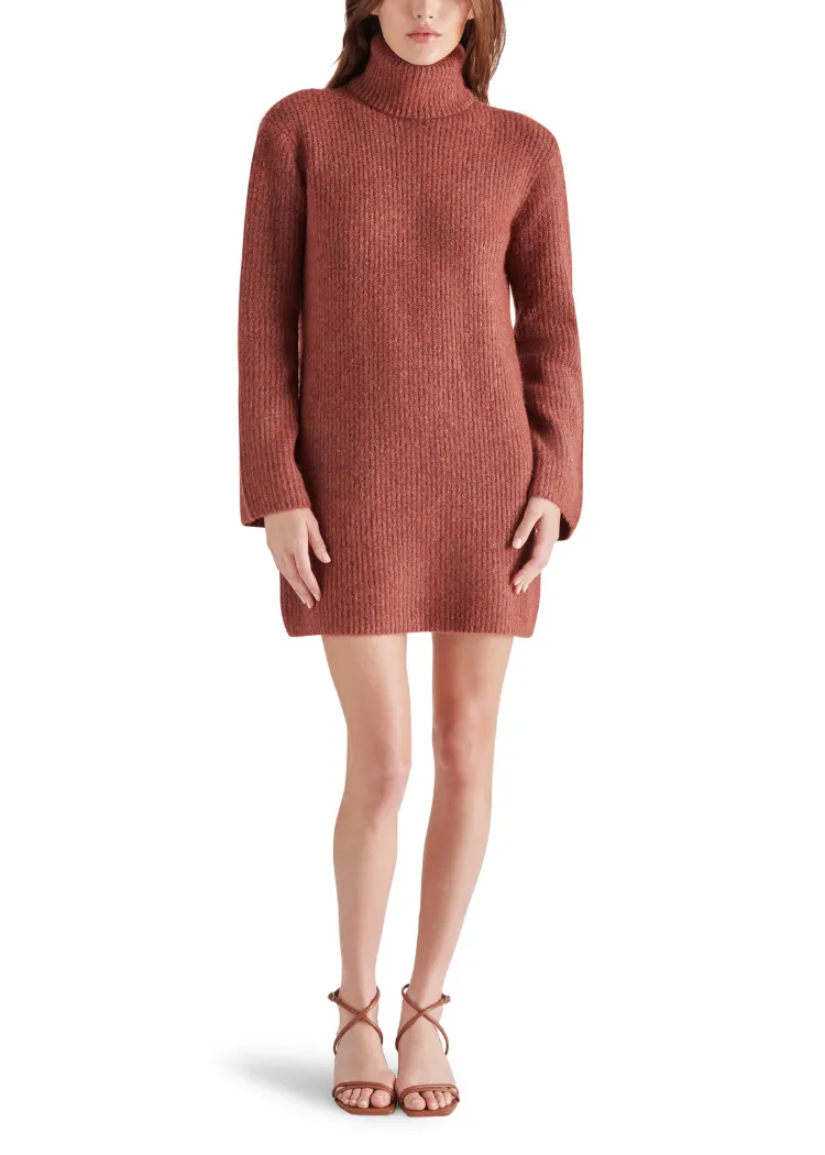 Steve Madden Abbie Sweater Dress- Baked Apple ***FINAL SALE***