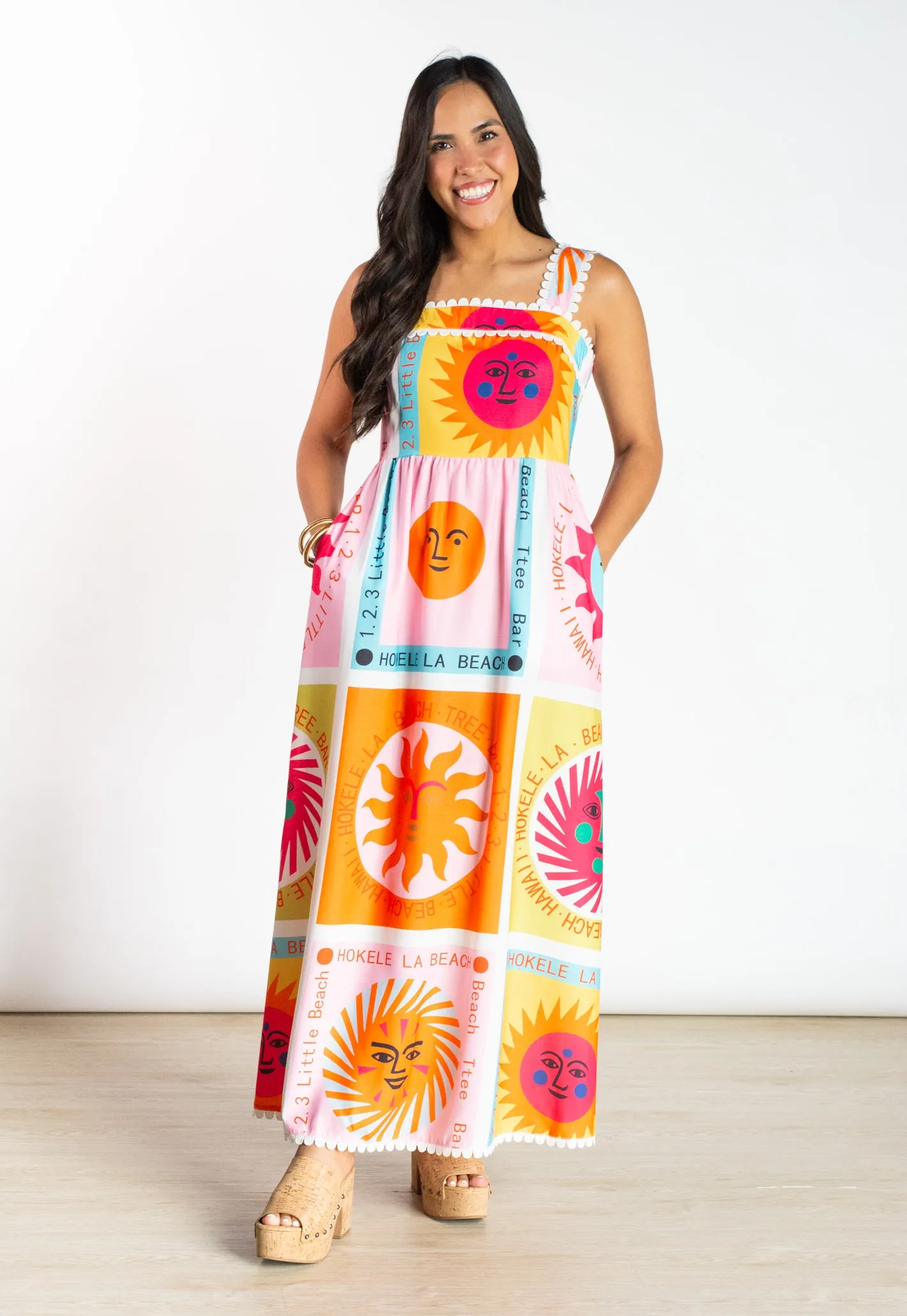 Sun Shinin' Down Printed Maxi Dress