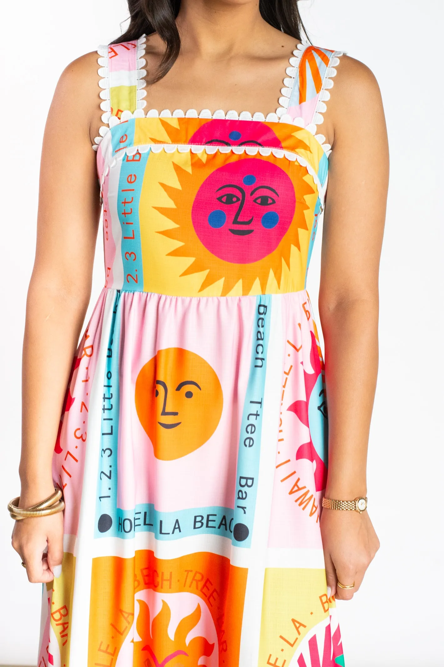 Sun Shinin' Down Printed Maxi Dress