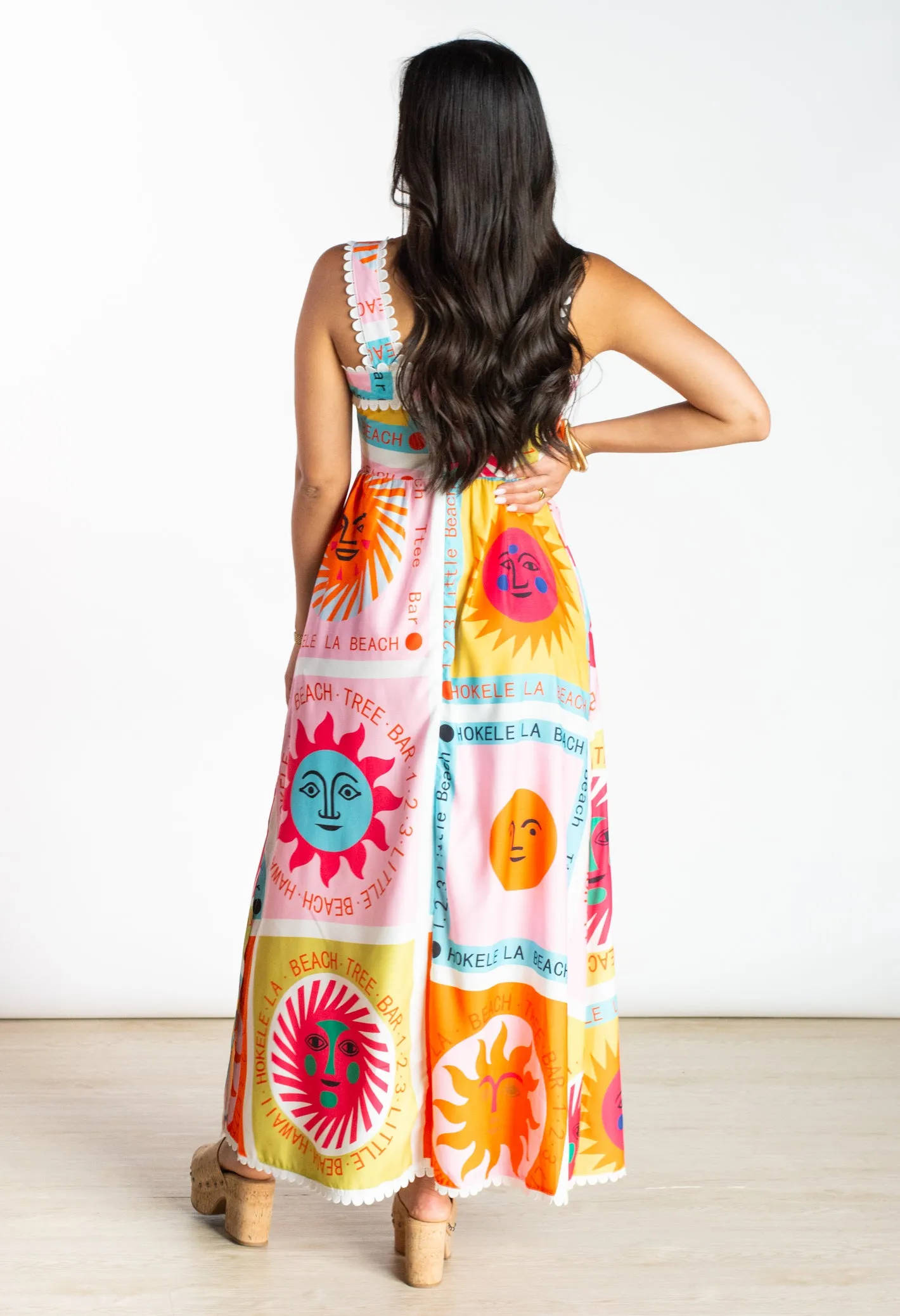 Sun Shinin' Down Printed Maxi Dress