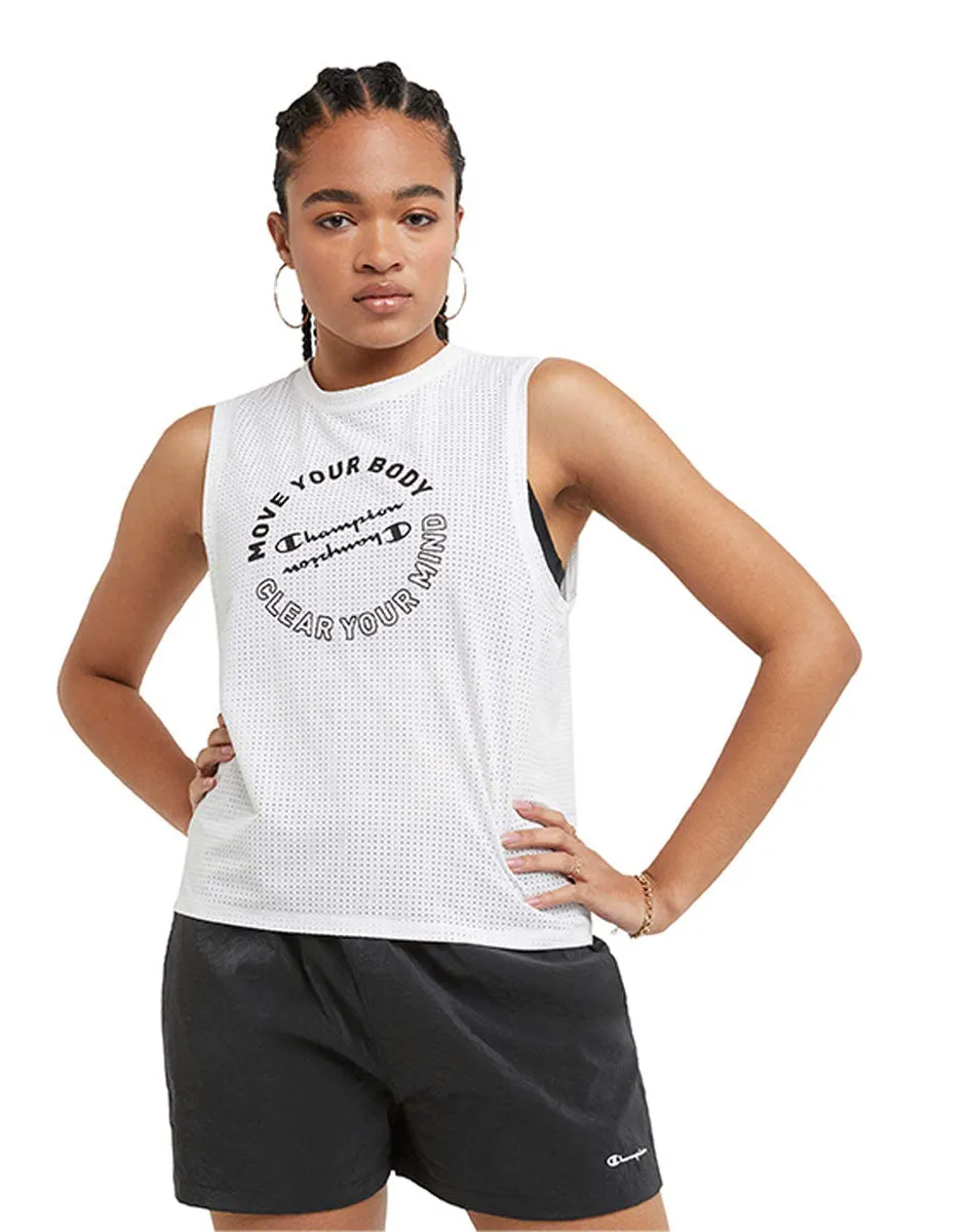 Tank Para Mujer Sport Mesh Tank - Graphic Champion