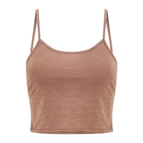 Tegan Cotton Cami Tank - Cocoa