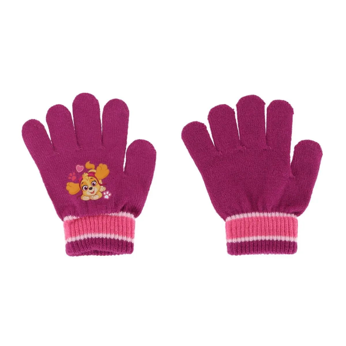 Textiel Trade Girl's One Size Fits Most Paw Patrol Skye Hat and Gloves Winter Set