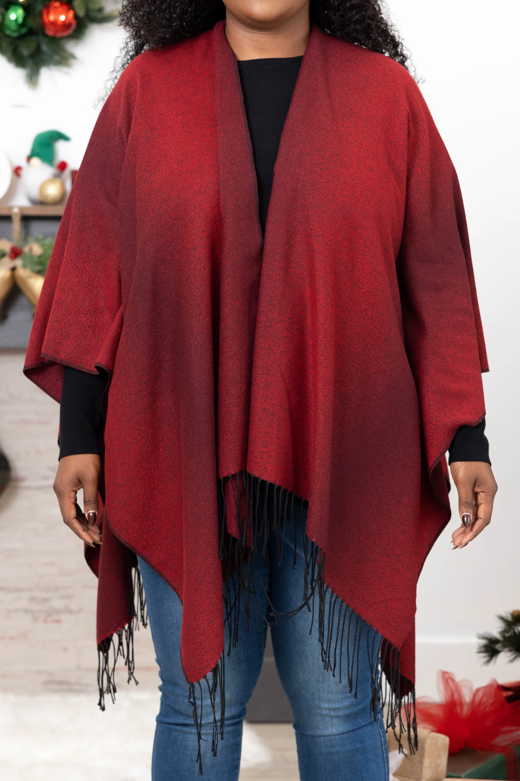 The Big Ending Poncho, Red