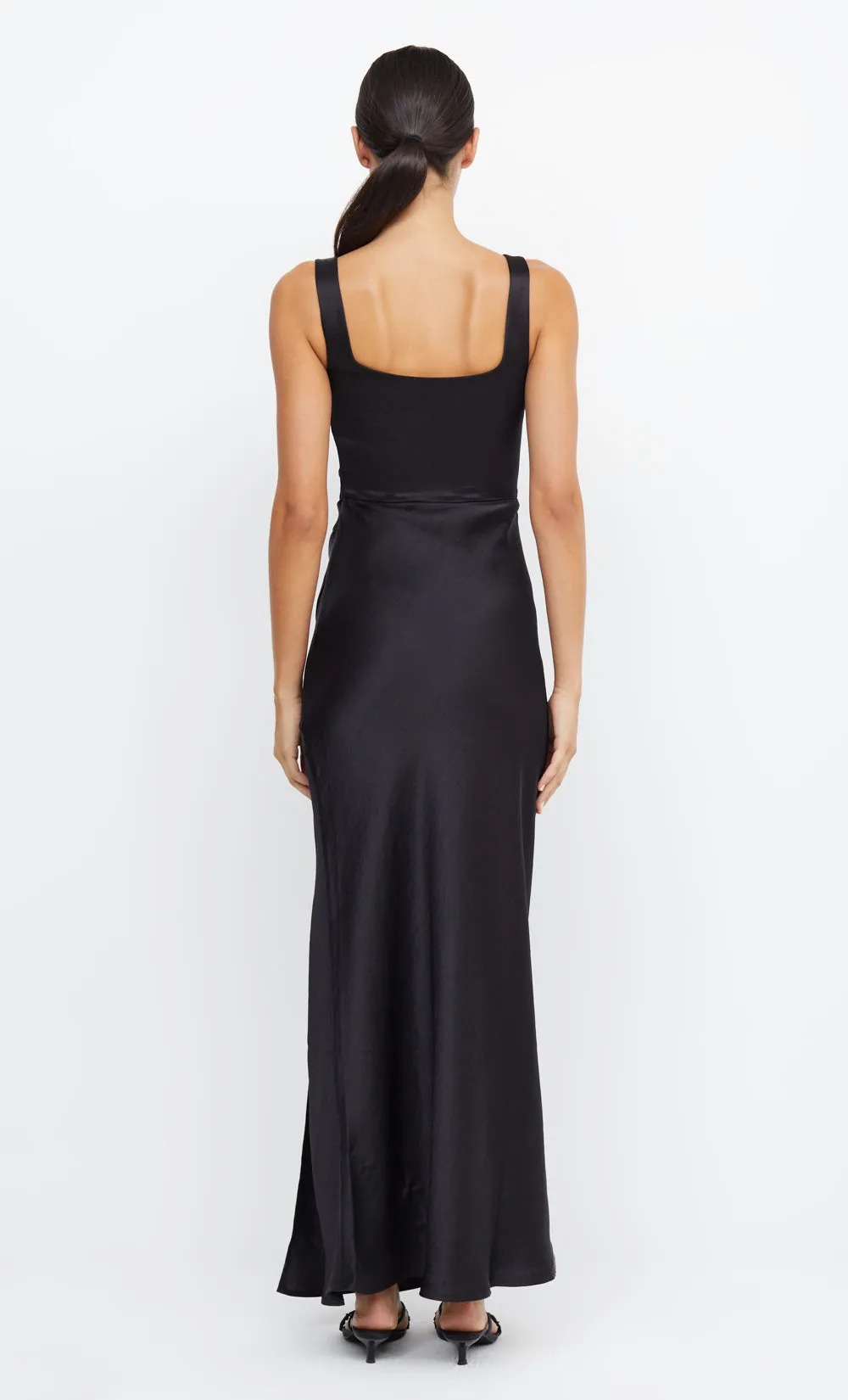 THE DREAMER SQUARE NECK DRESS  - BLACK