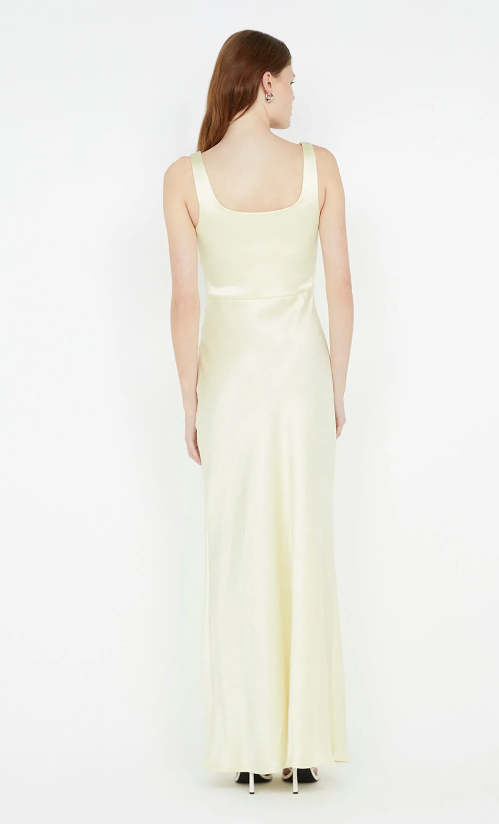 THE DREAMER SQUARE NECK DRESS - ICE YELLOW