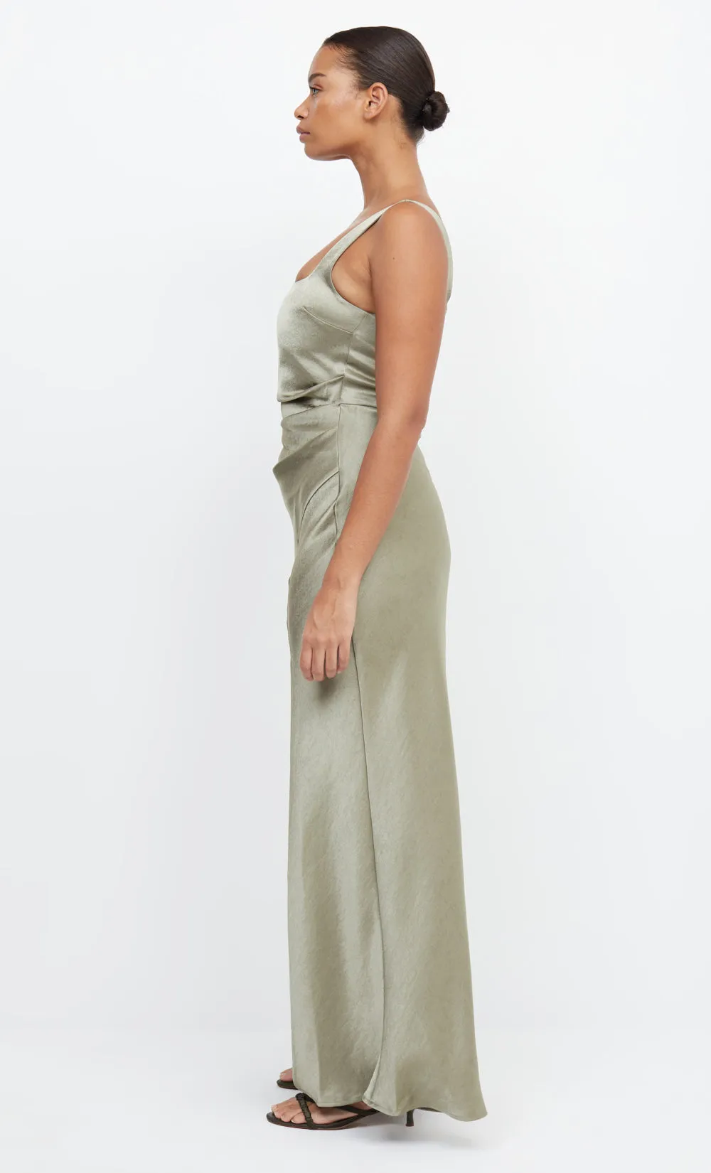 THE DREAMER SQUARE NECK DRESS  - SAGE