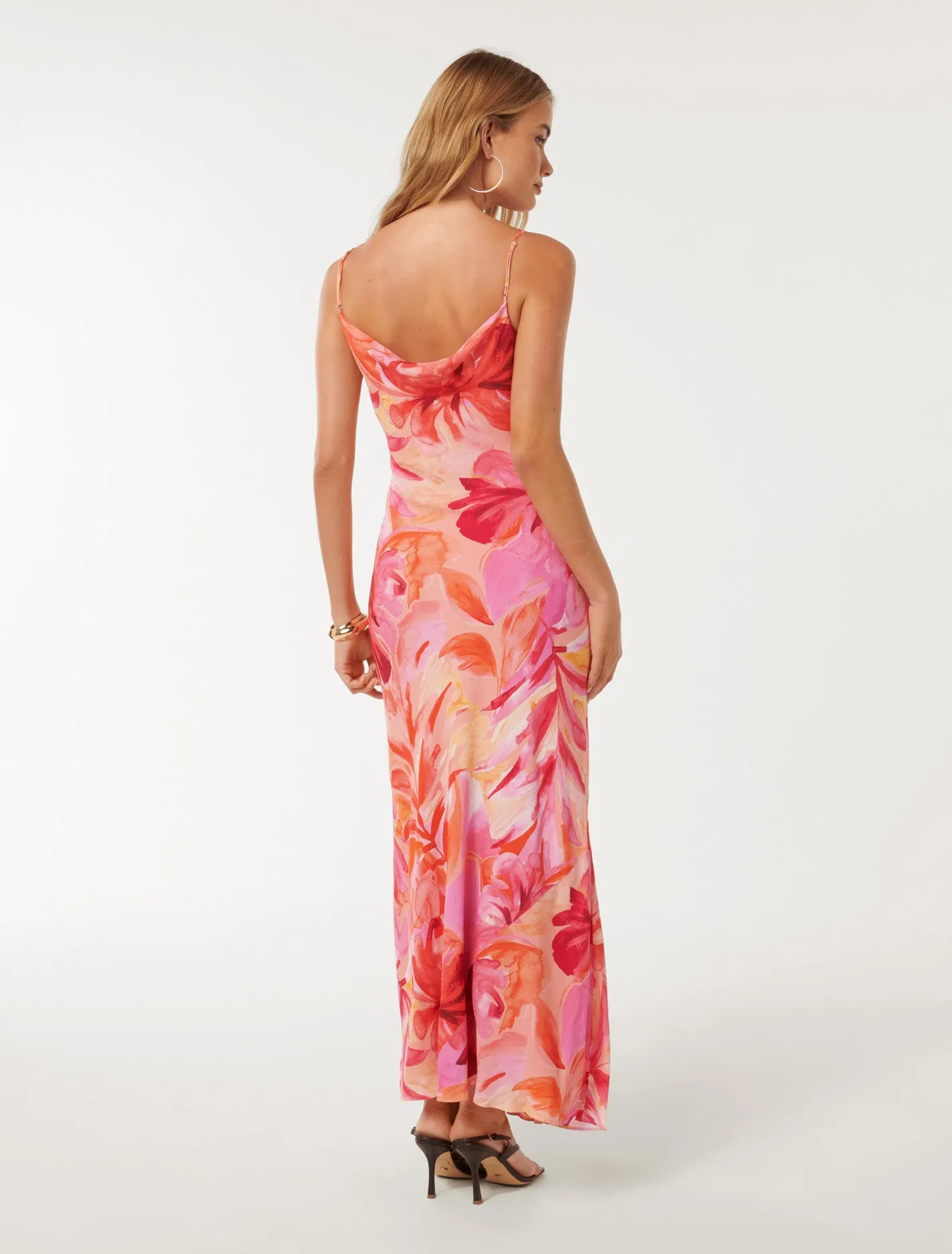 Valerie Cowl Neck Maxi Dress