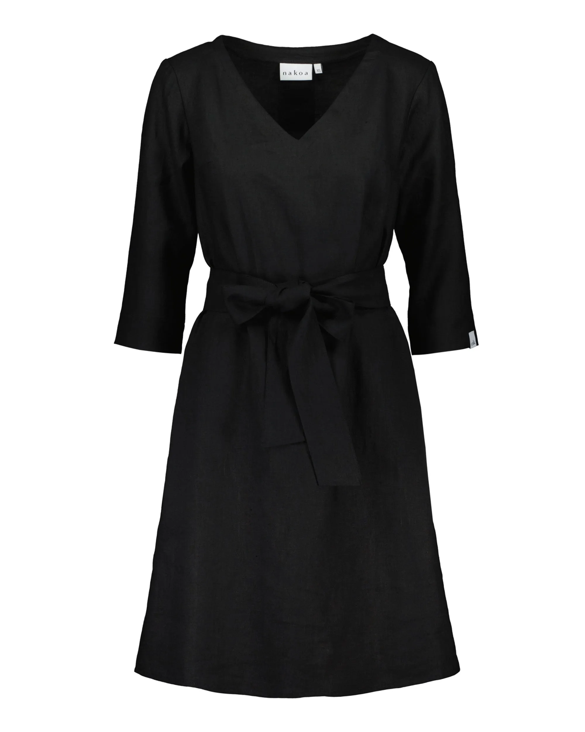 Vera Linen Dress Black