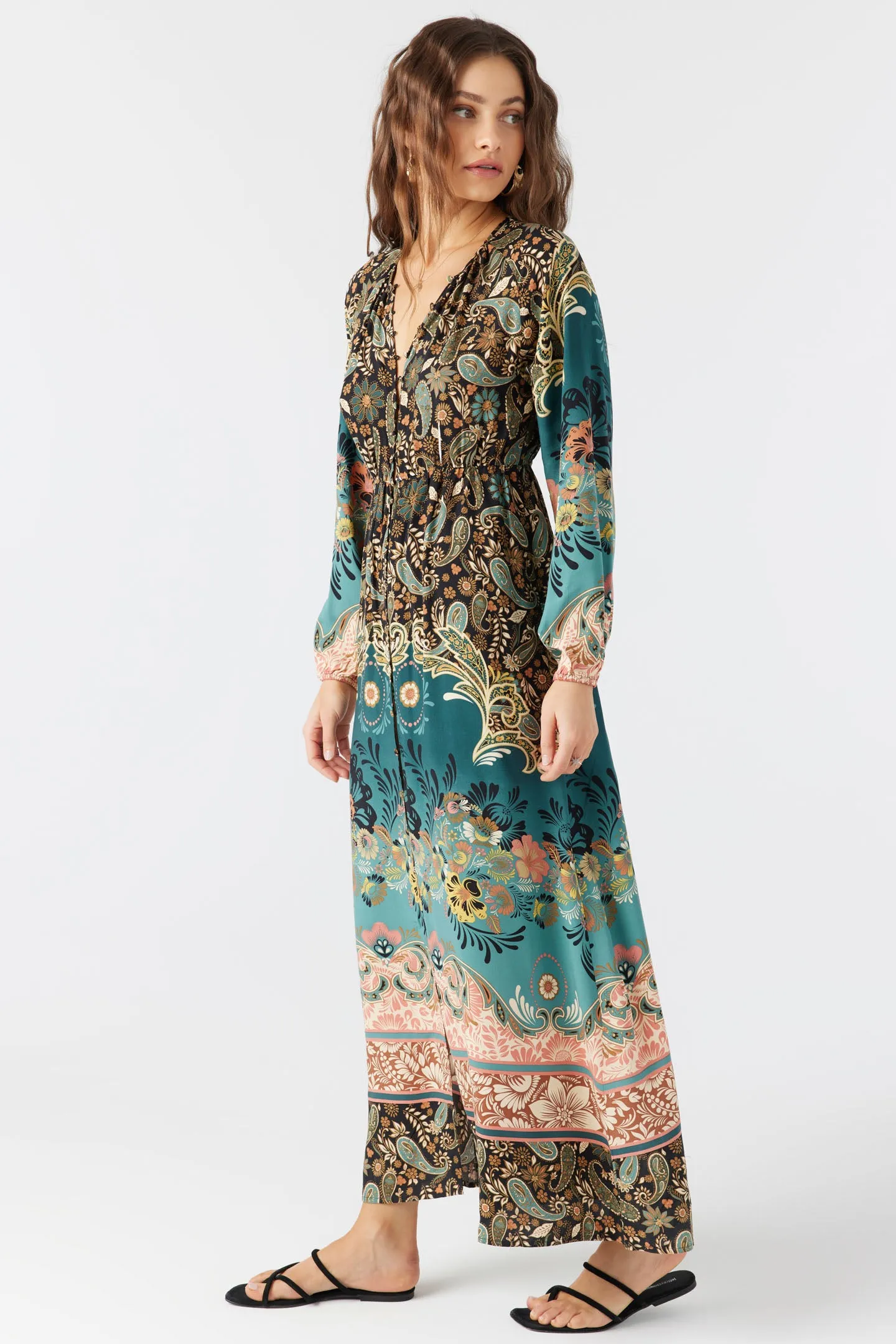 WESLYNN LONG SLEEVE MAXI DRESS