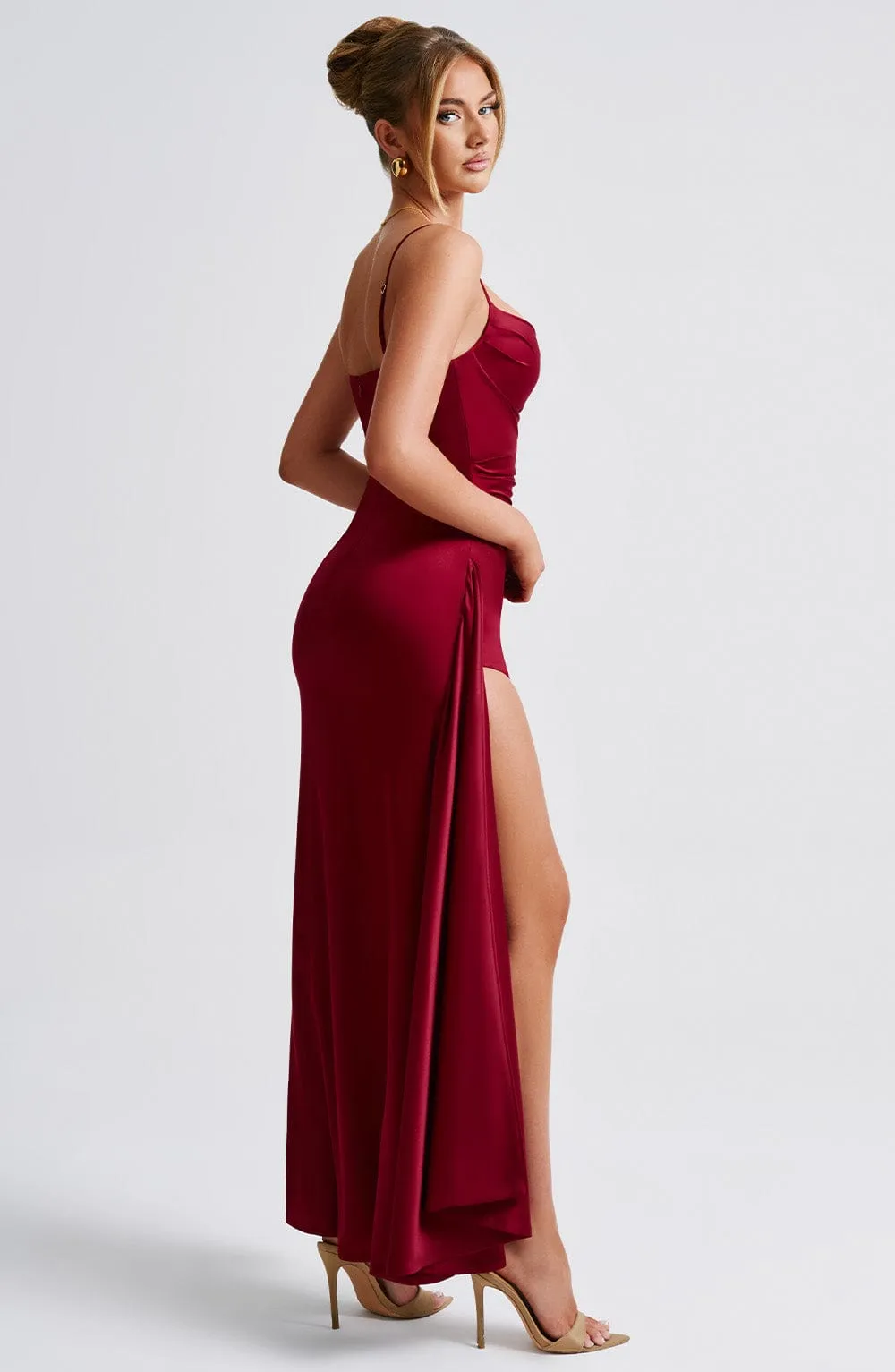 Winona Maxi Dress - Burgundy