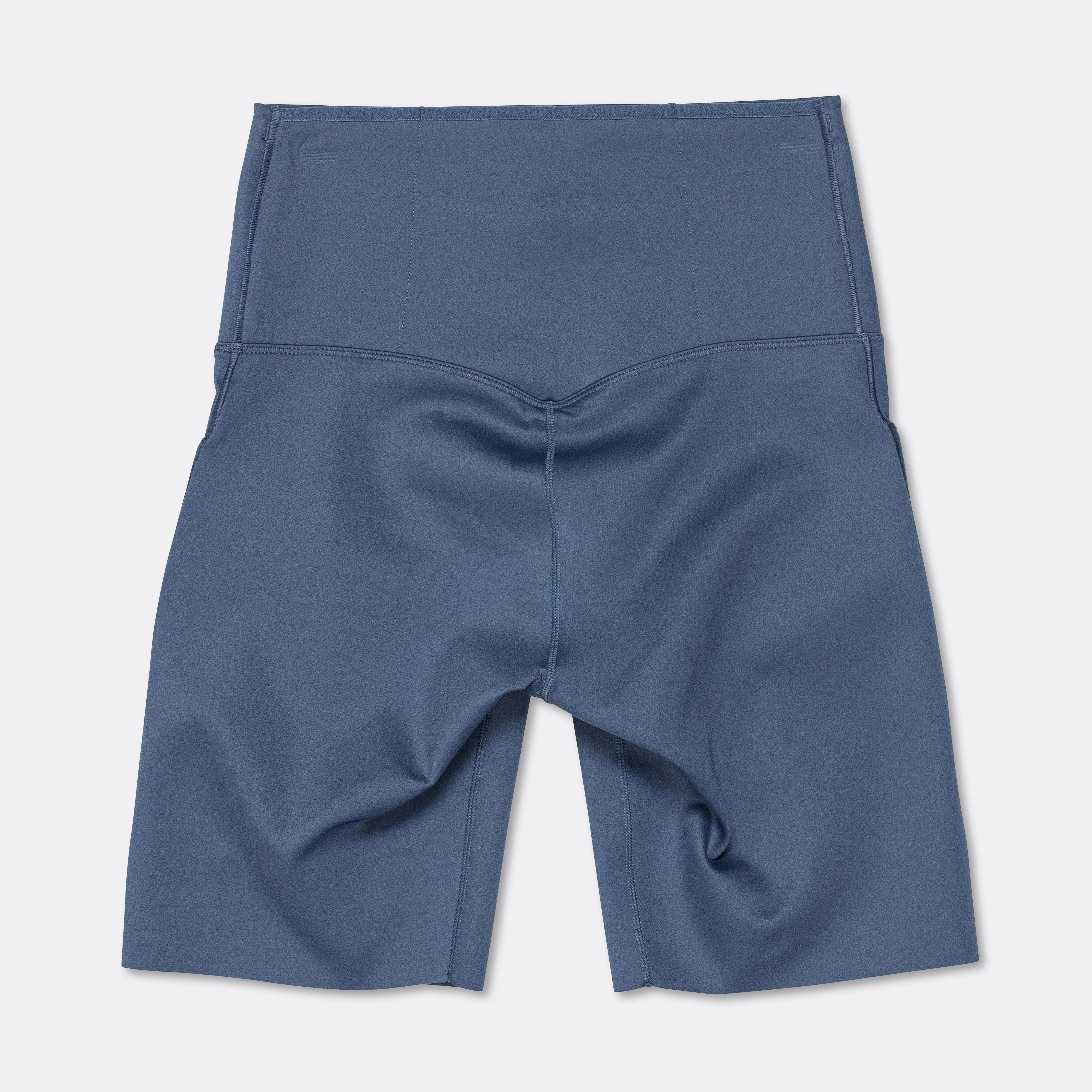 Womens Firm-Support High-Waisted 8" Biker Shorts - Diffused Blue