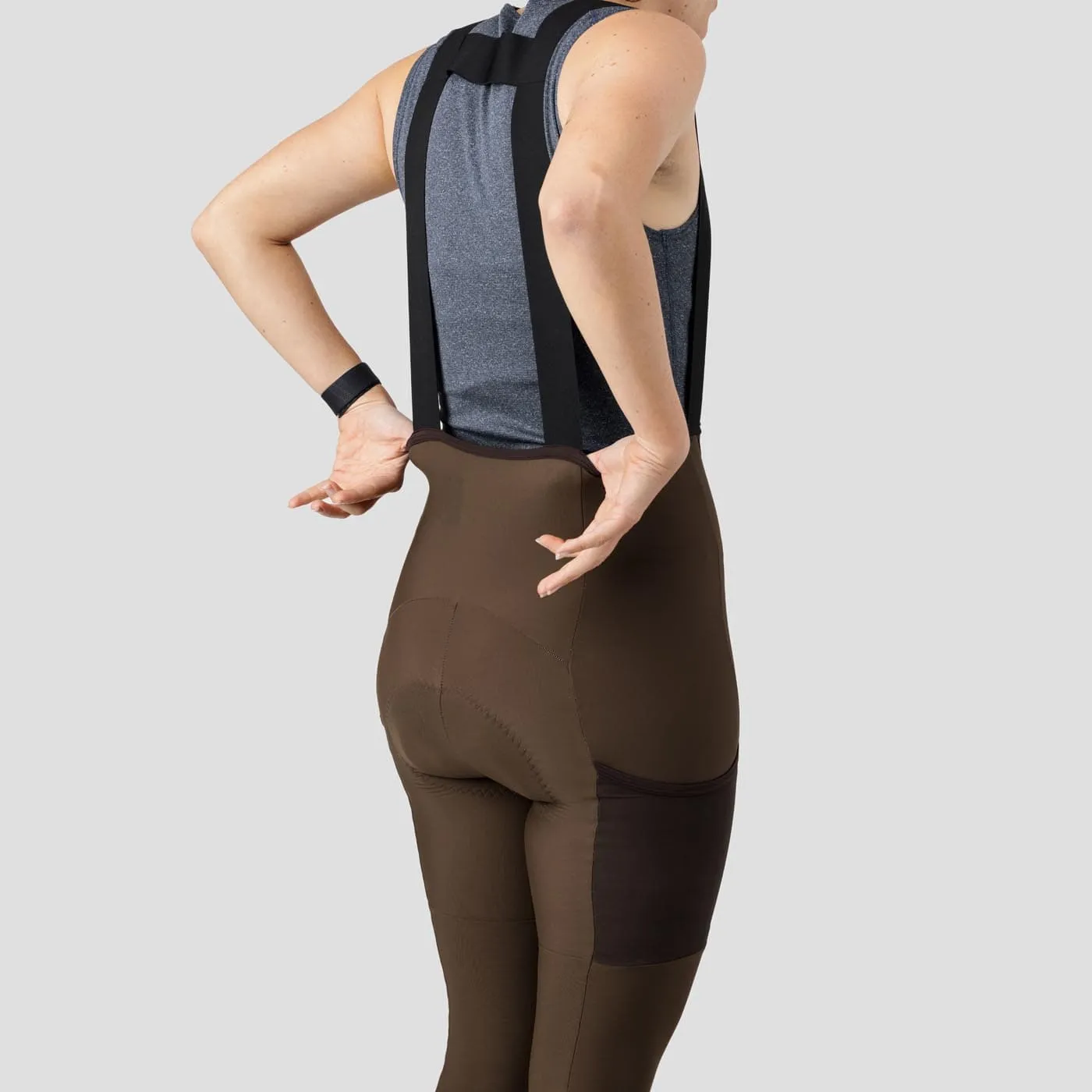 Women's Thermal Droptail Cargo Bib Tight - Espresso