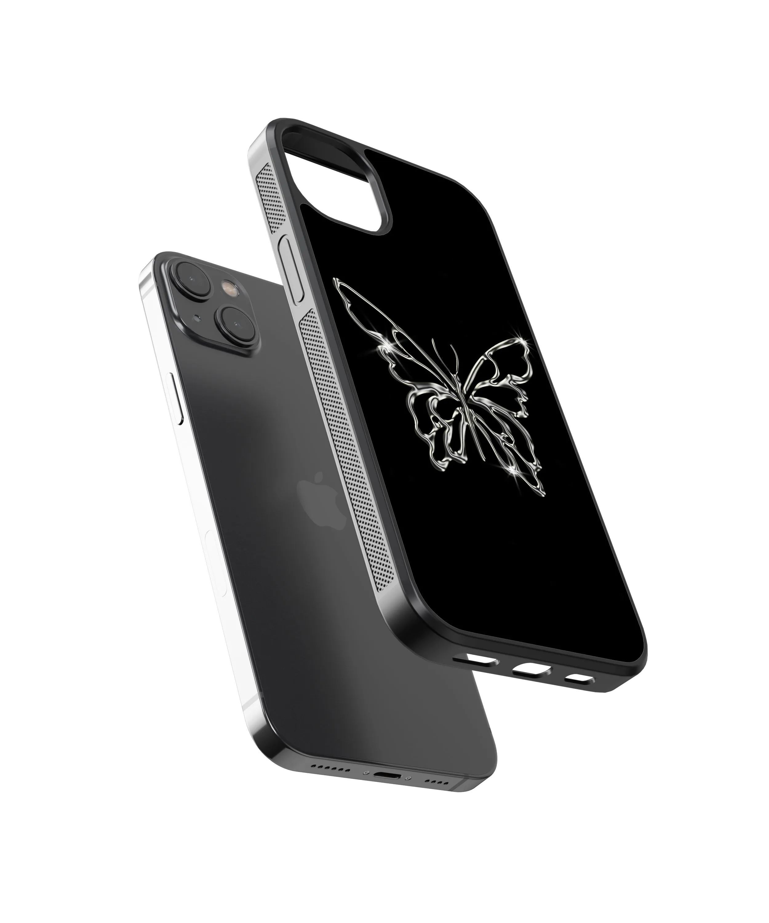 Y2K Aesthetic Butterfly Glass Phone Case Cover