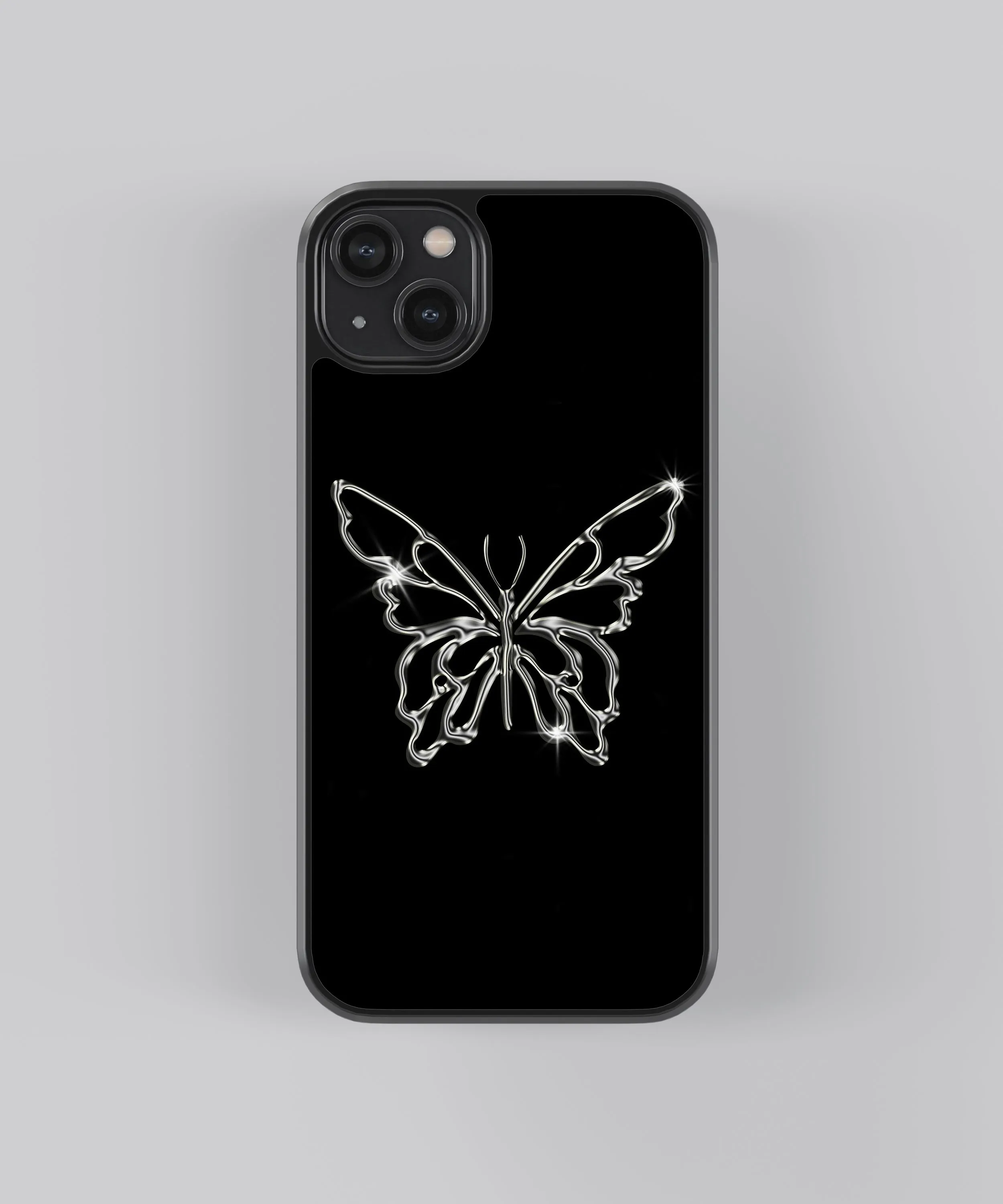 Y2K Aesthetic Butterfly Glass Phone Case Cover